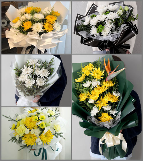 山西朔州应县白马石乡界河村白事花束代送